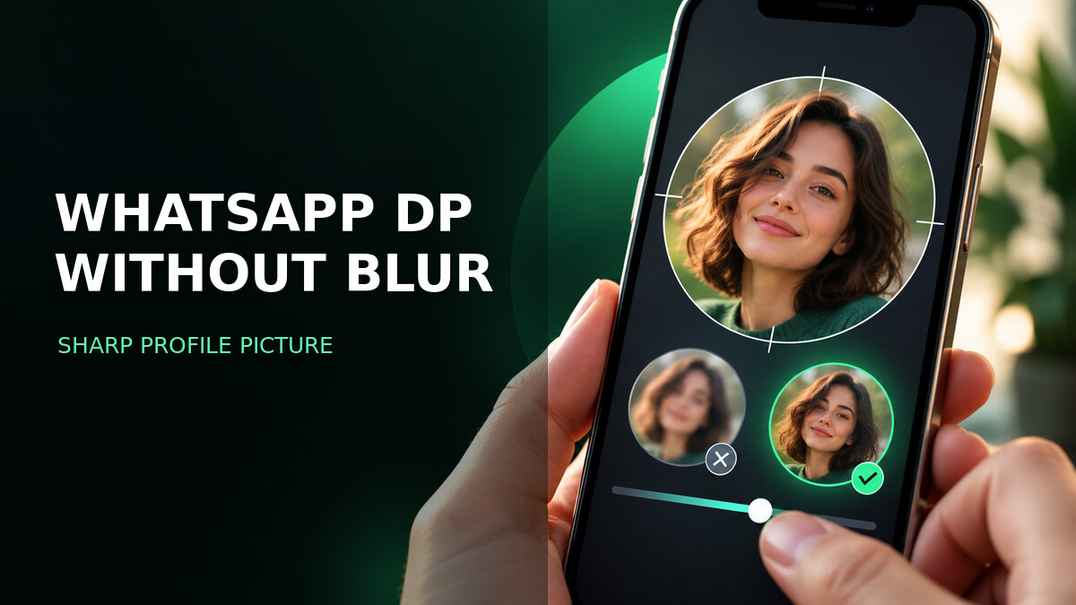 WhatsApp profile picture circular crop quality guide