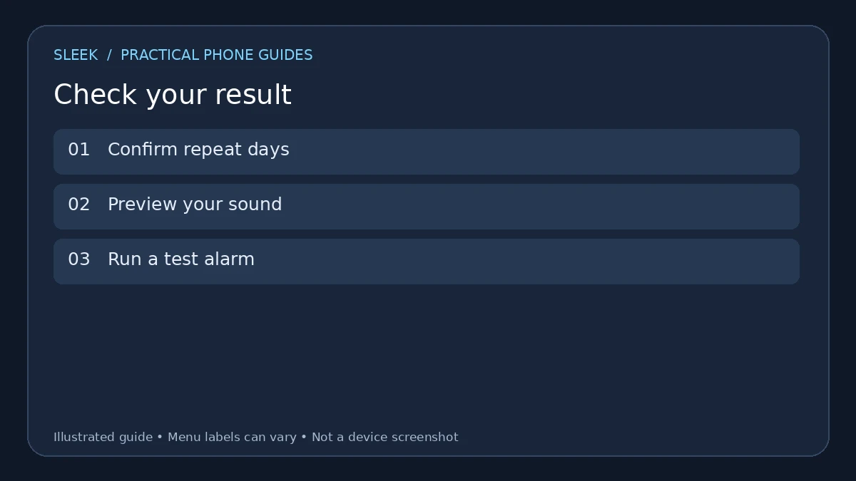 Result checklist diagram