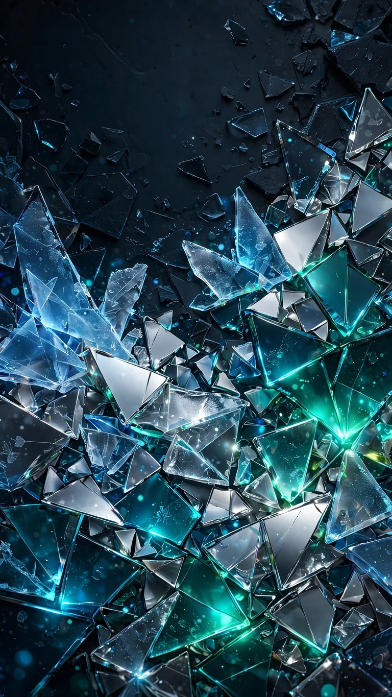 frosted glass shards mosaic abstract wallpaper