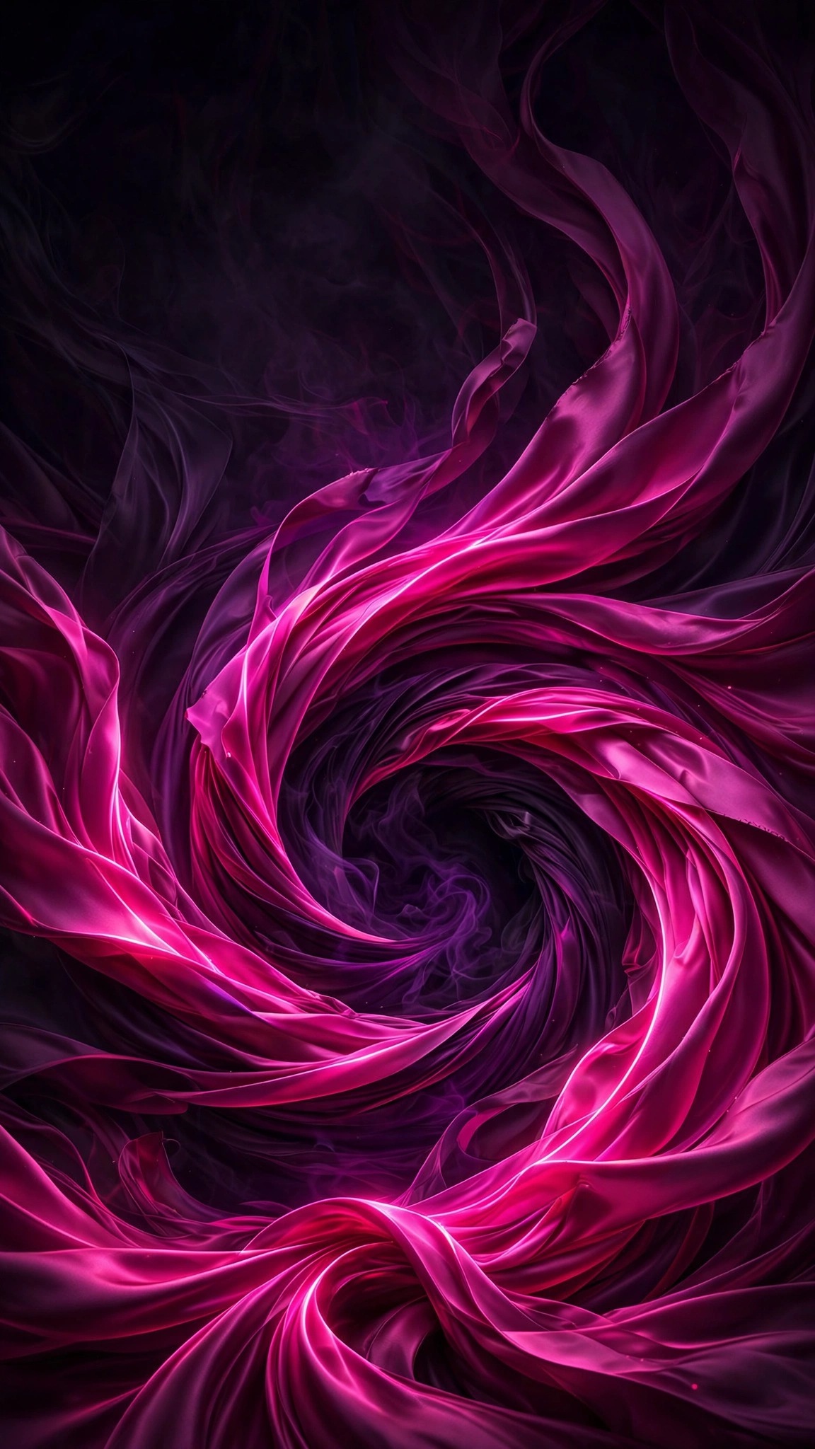 magenta silk vortex abstract wallpaper