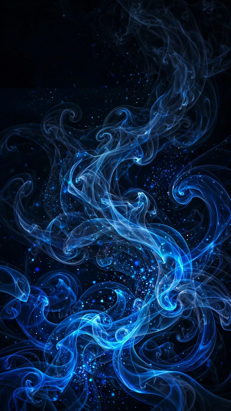 sapphire blue smoke abstract wallpaper