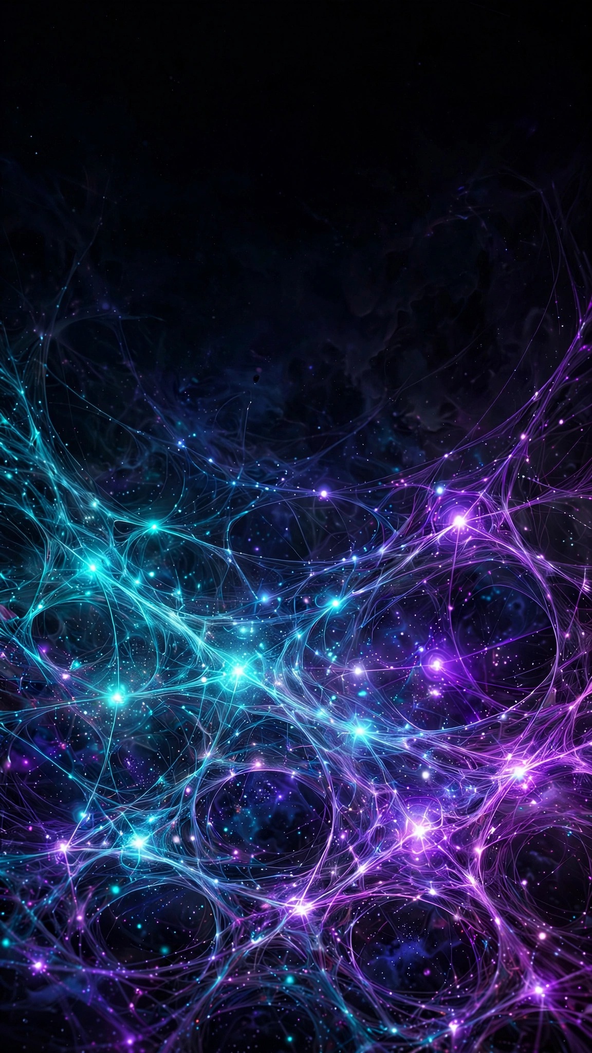 Dark Matter Web, vertical abstract phone wallpaper