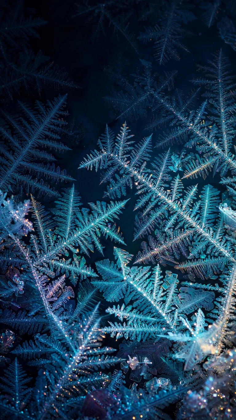 Frost Crystal Window Pane abstract phone wallpaper