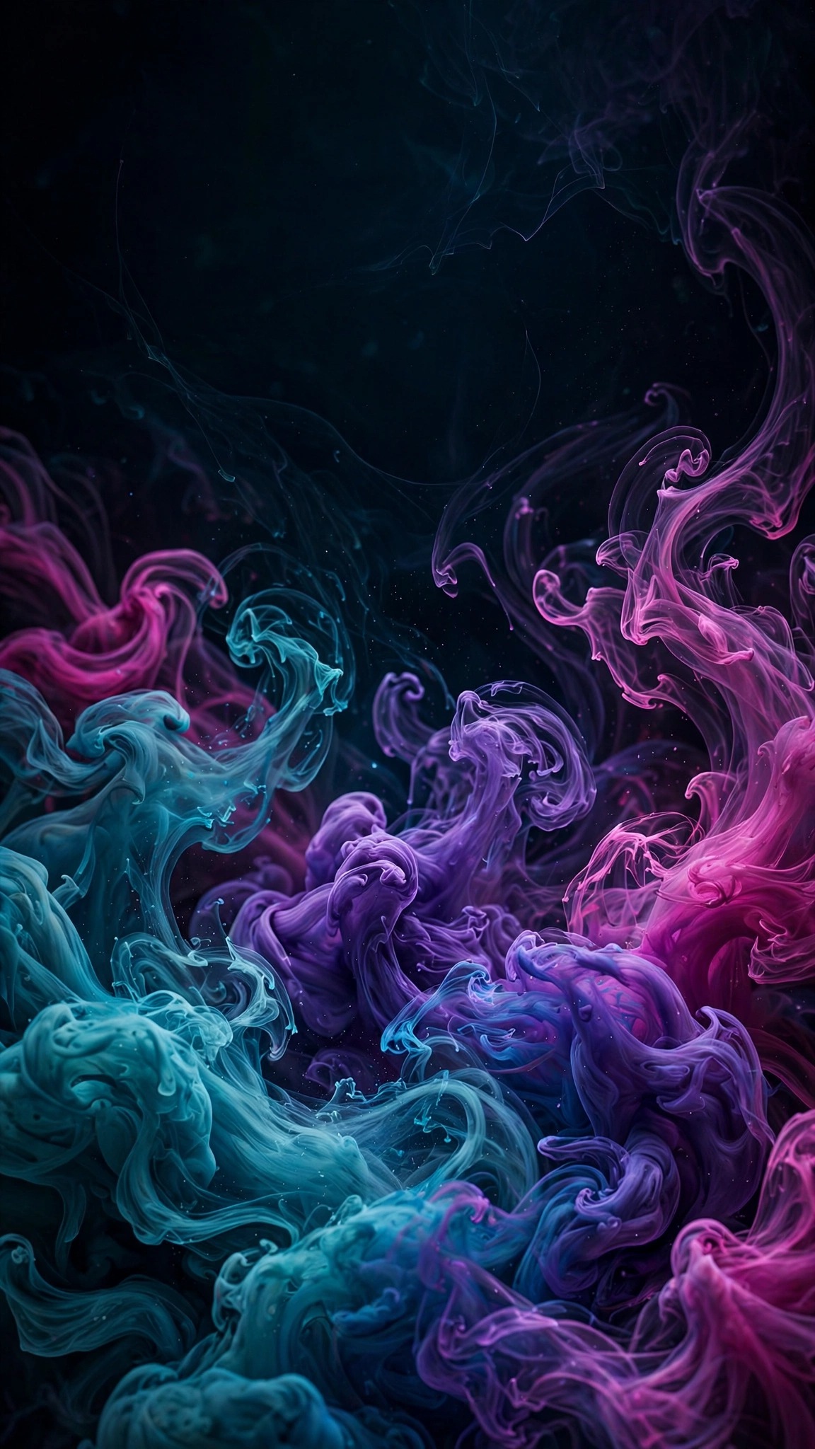 Smoke Ink Bloom Water Abstract Wallpaper