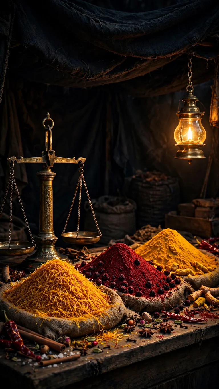 Spice Bazaar Brass Scales - free Islamic wallpaper for phone