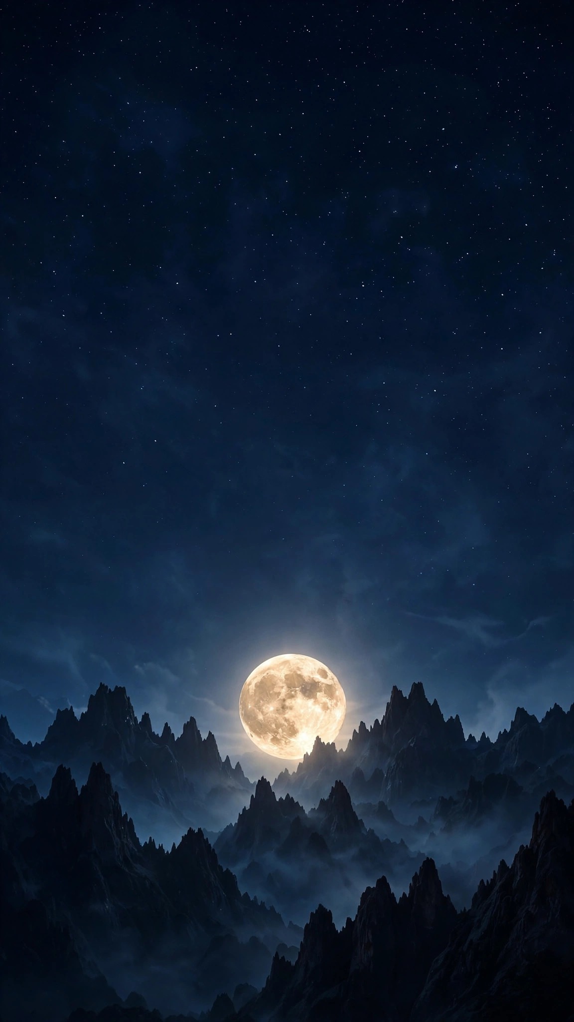 Full Moon Over Black Ridge minimal wallpaper