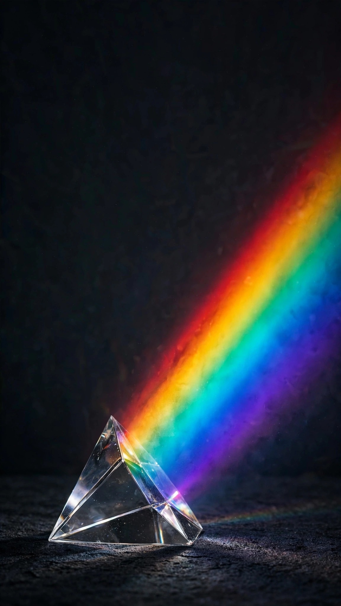 Glass Prism Rainbow Beam minimal phone wallpaper