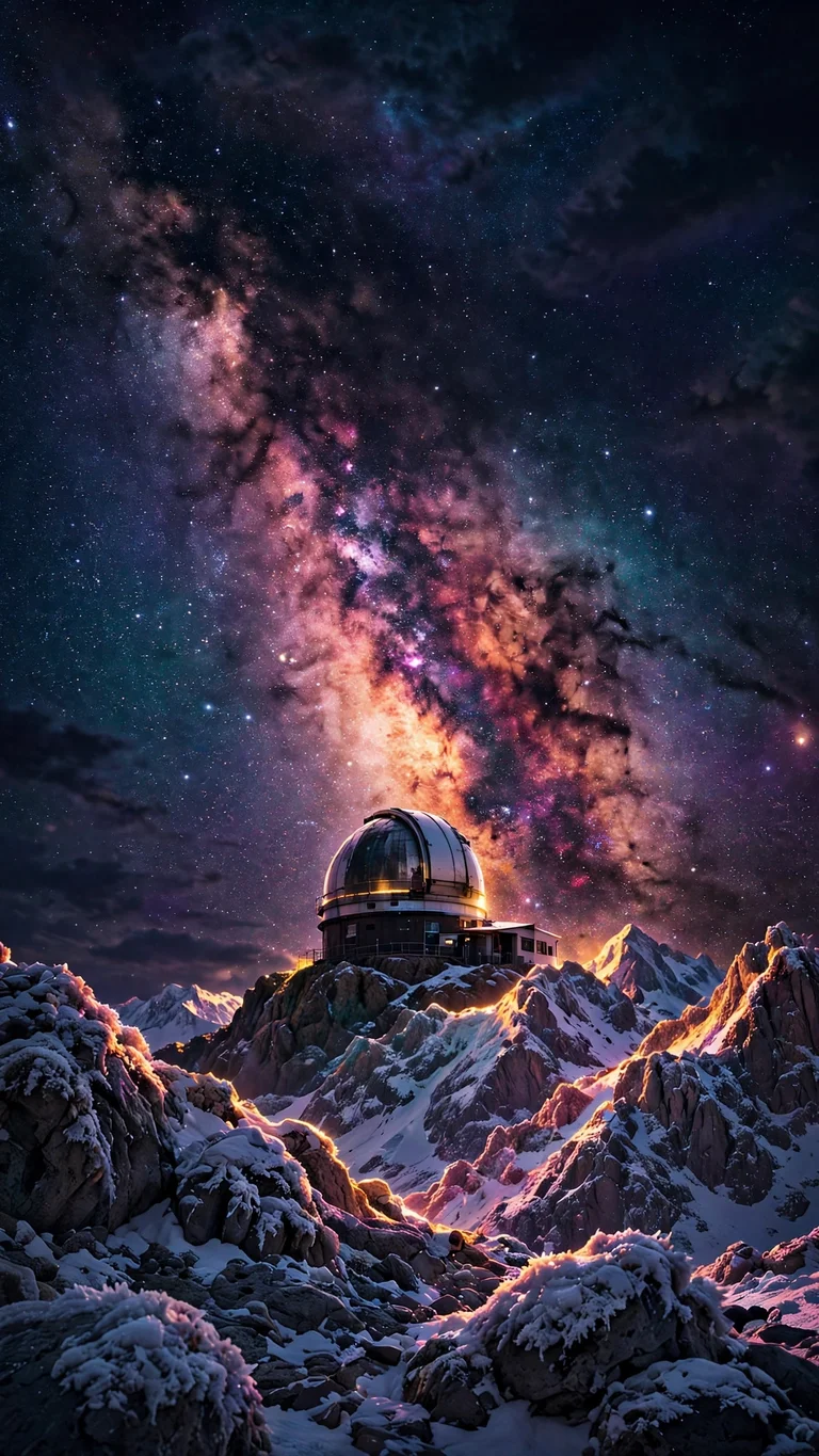 milky way observatory space wallpaper free download