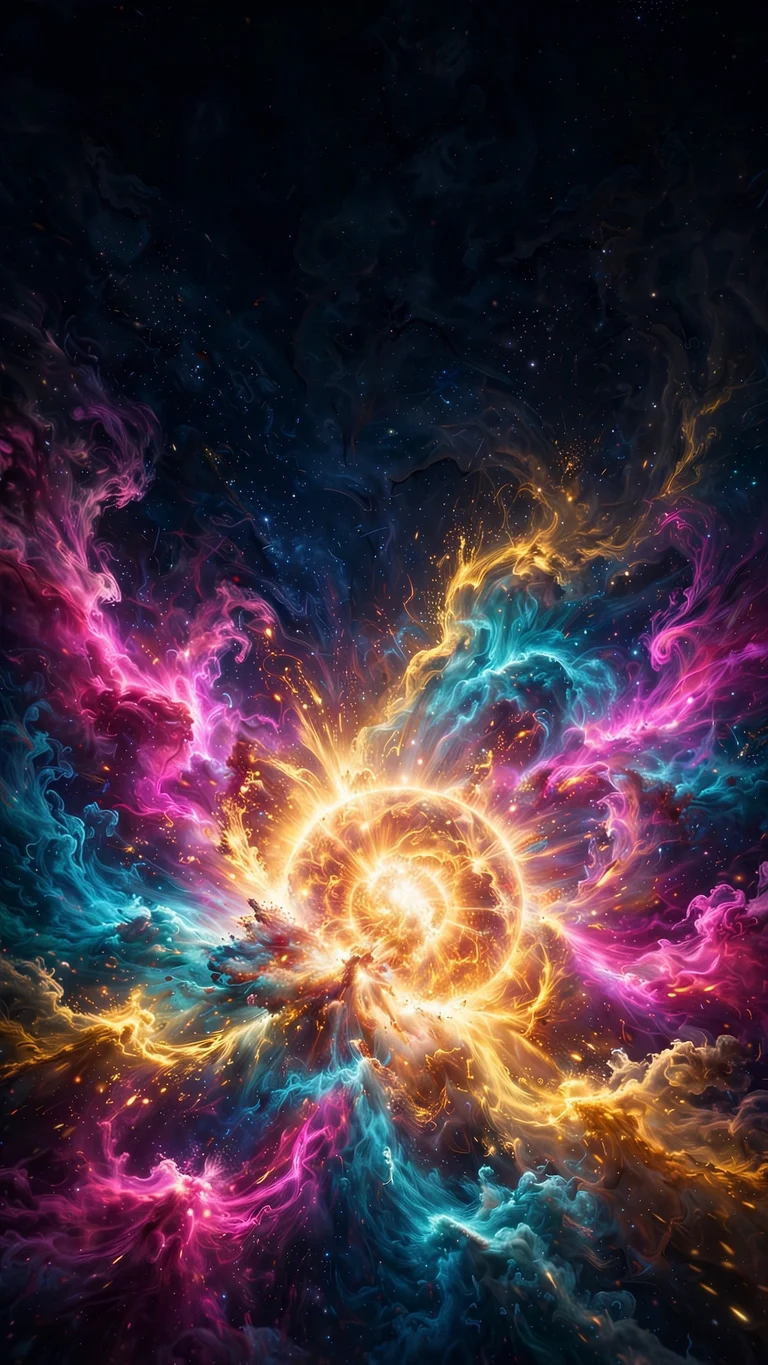 saturn rings violet glow space wallpaper free download
