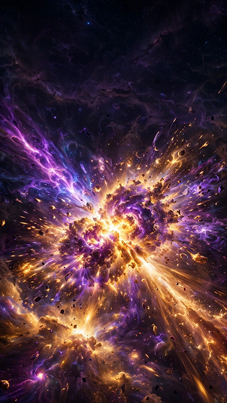Kilonova Neutron Collision Flash - vertical space phone wallpaper
