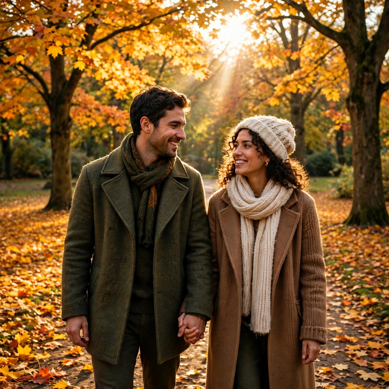 Autumn Walk Hand in Hand DP
