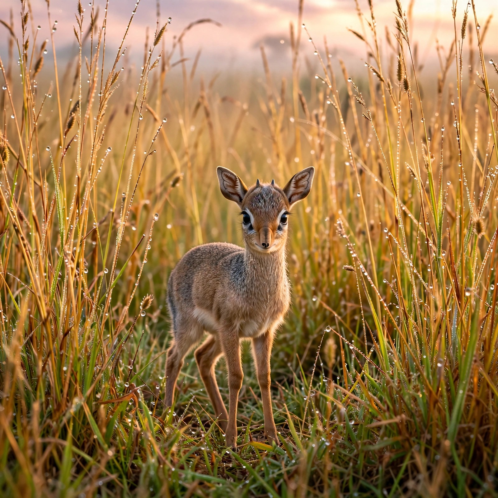 Baby Dik-Dik Savanna Grass - Cute WhatsApp DP