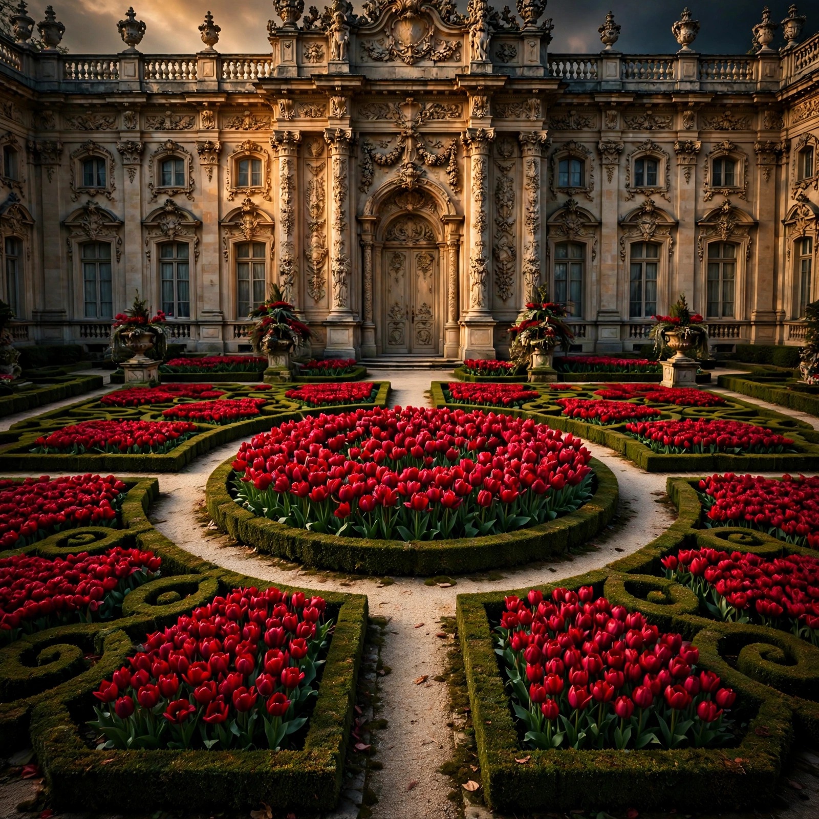Crimson Tulip Parterre Palace Islamic Dp WhatsApp DP