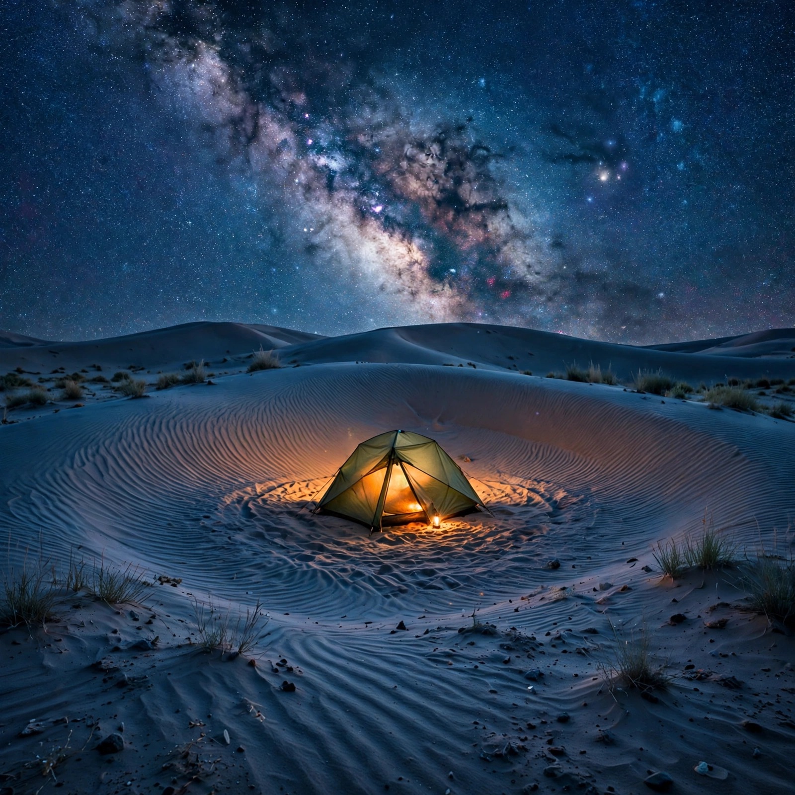 Desert Dunes Starry Tent - square aesthetic WhatsApp DP