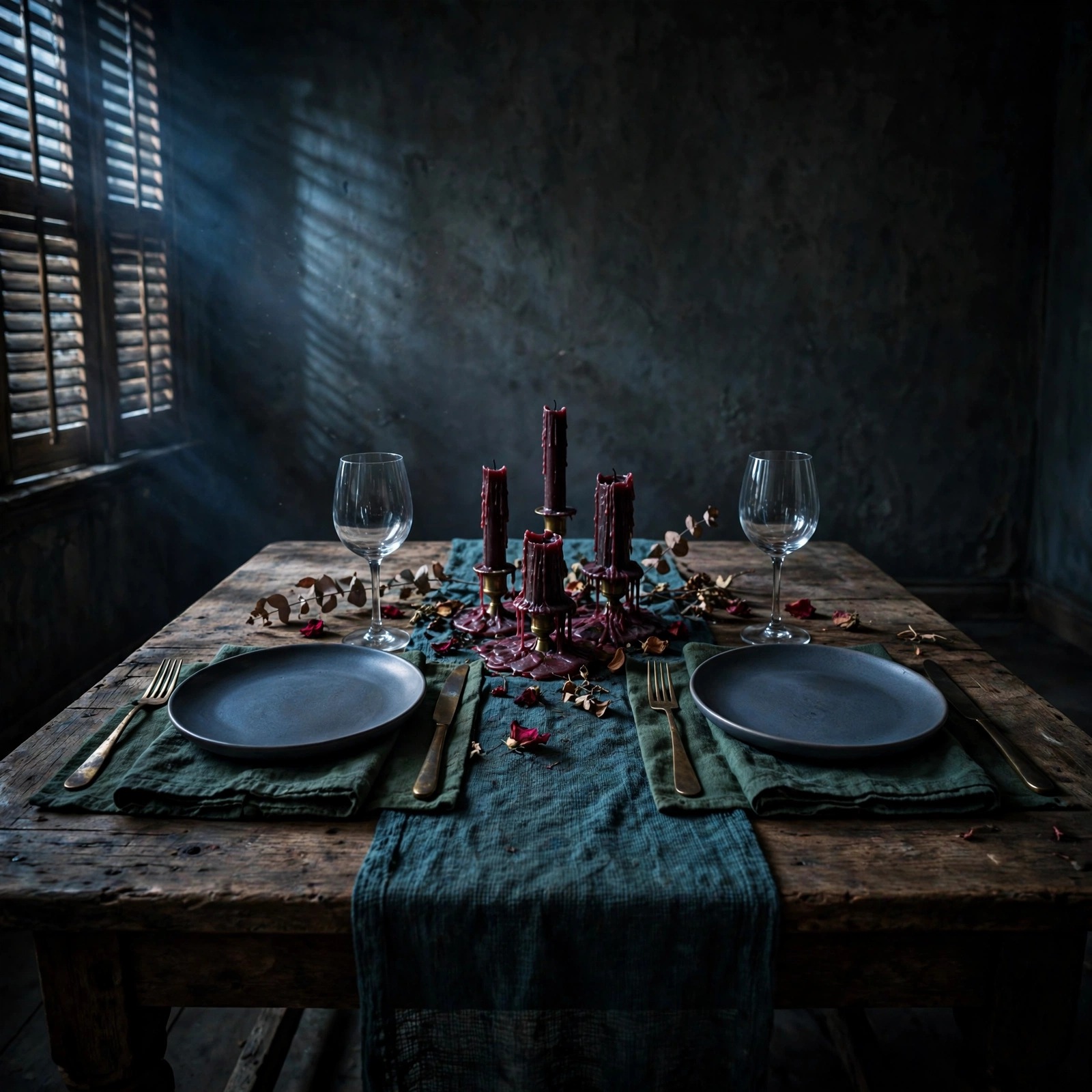 Dinner Table Set for Two Empty Sad WhatsApp DP profile picture