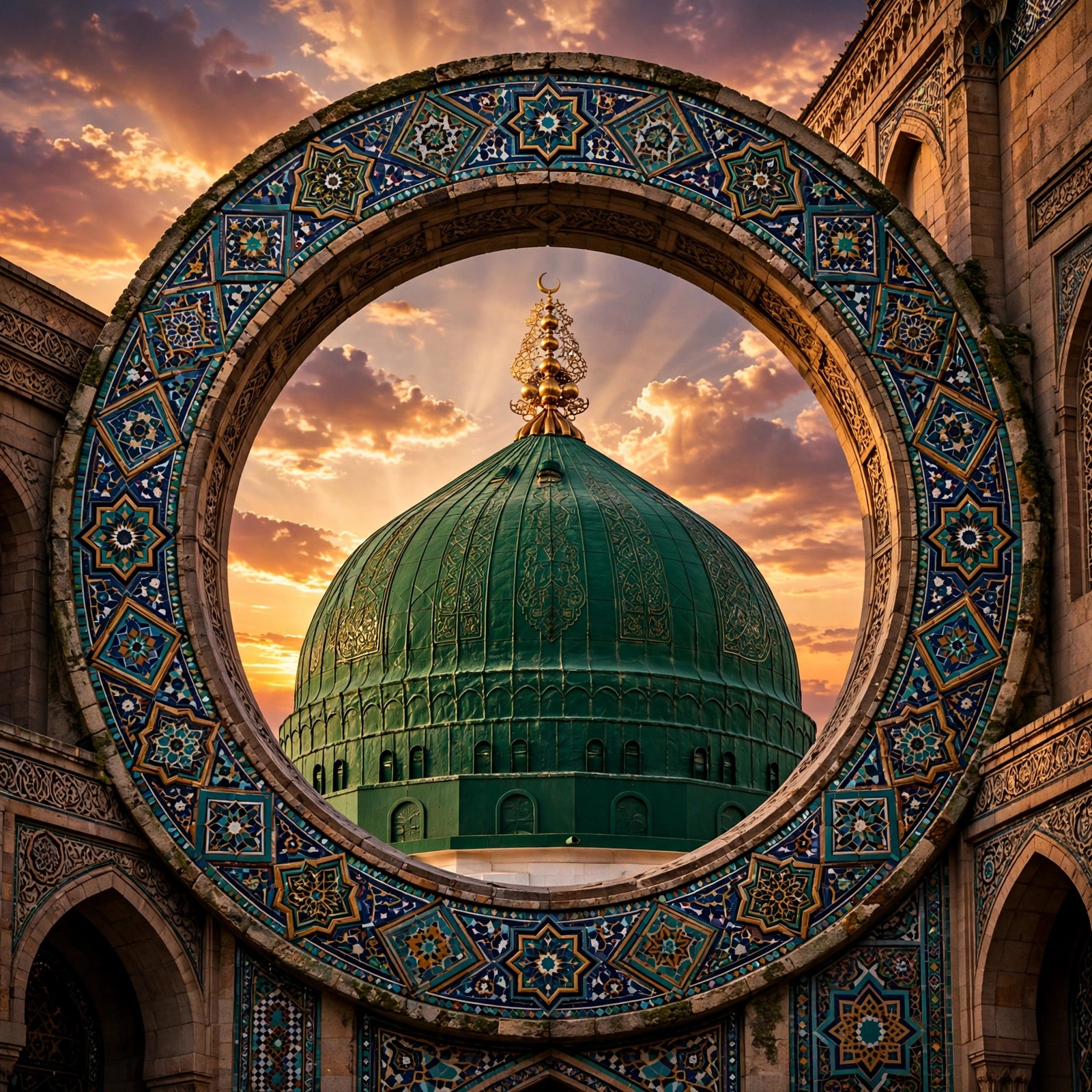 Emerald Dome at Sunset DP