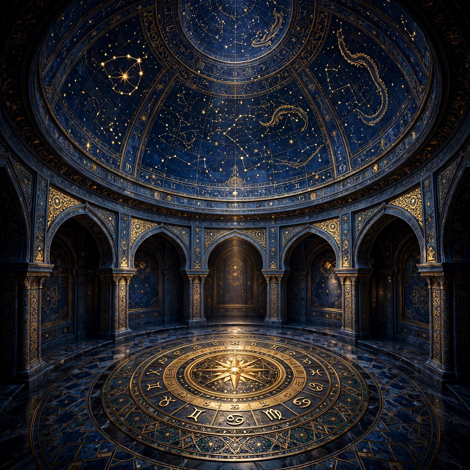 Indigo Star Chart Dome Ceiling Islamic Dp WhatsApp DP
