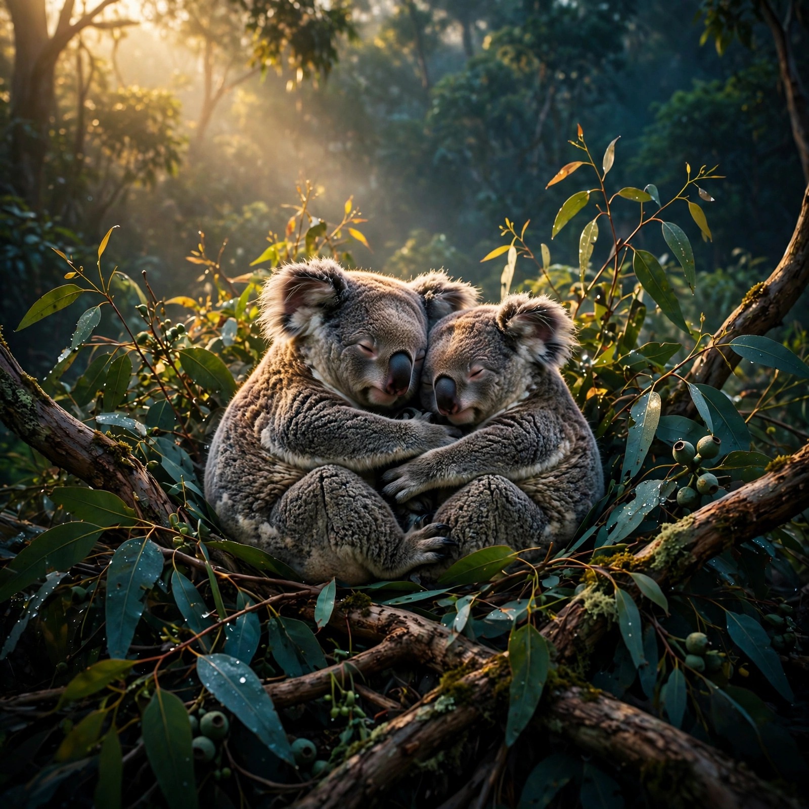 Koala Pair Eucalyptus Dawn Love Dp WhatsApp DP