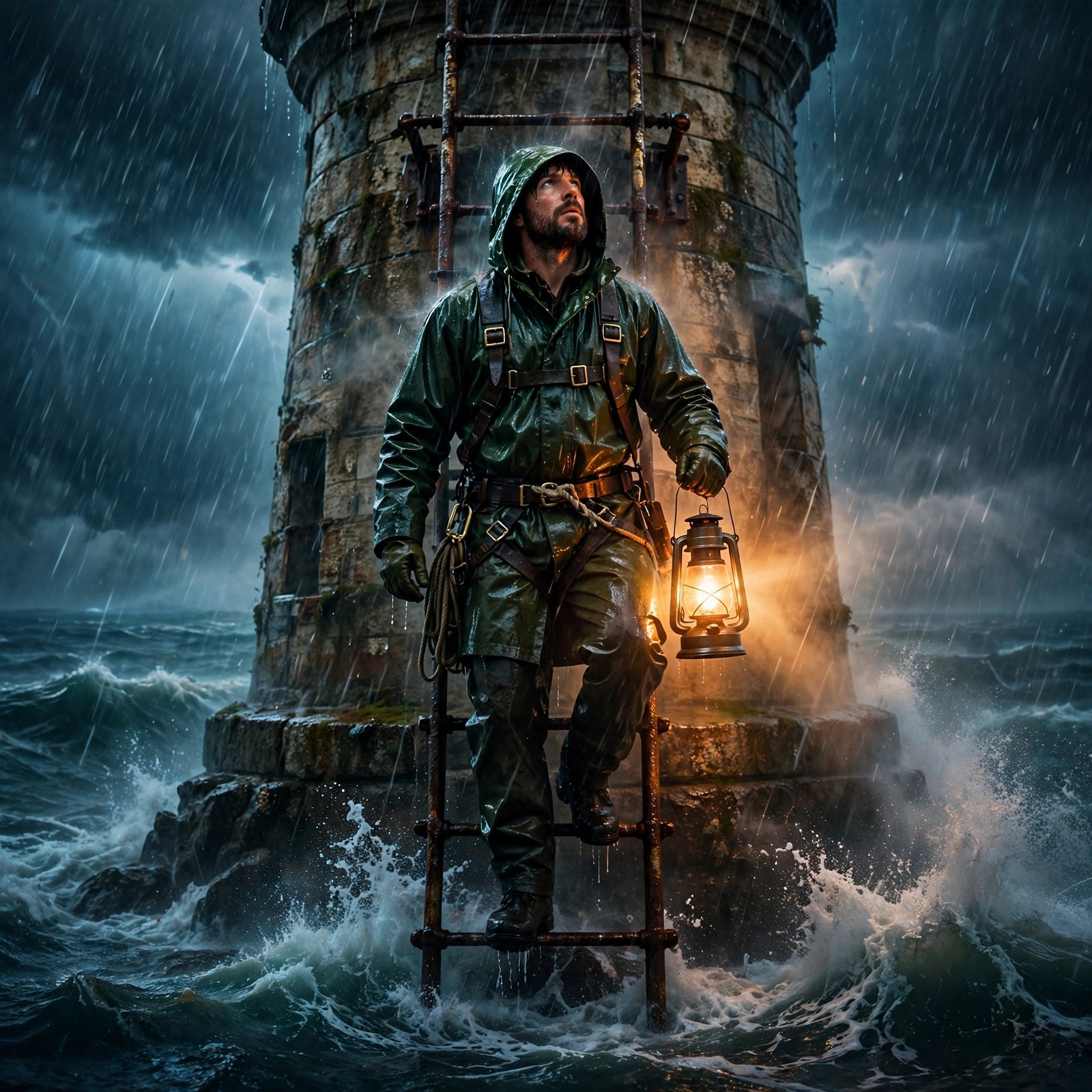 Lighthouse Keeper Storm Tower Motivational Dp WhatsApp DP