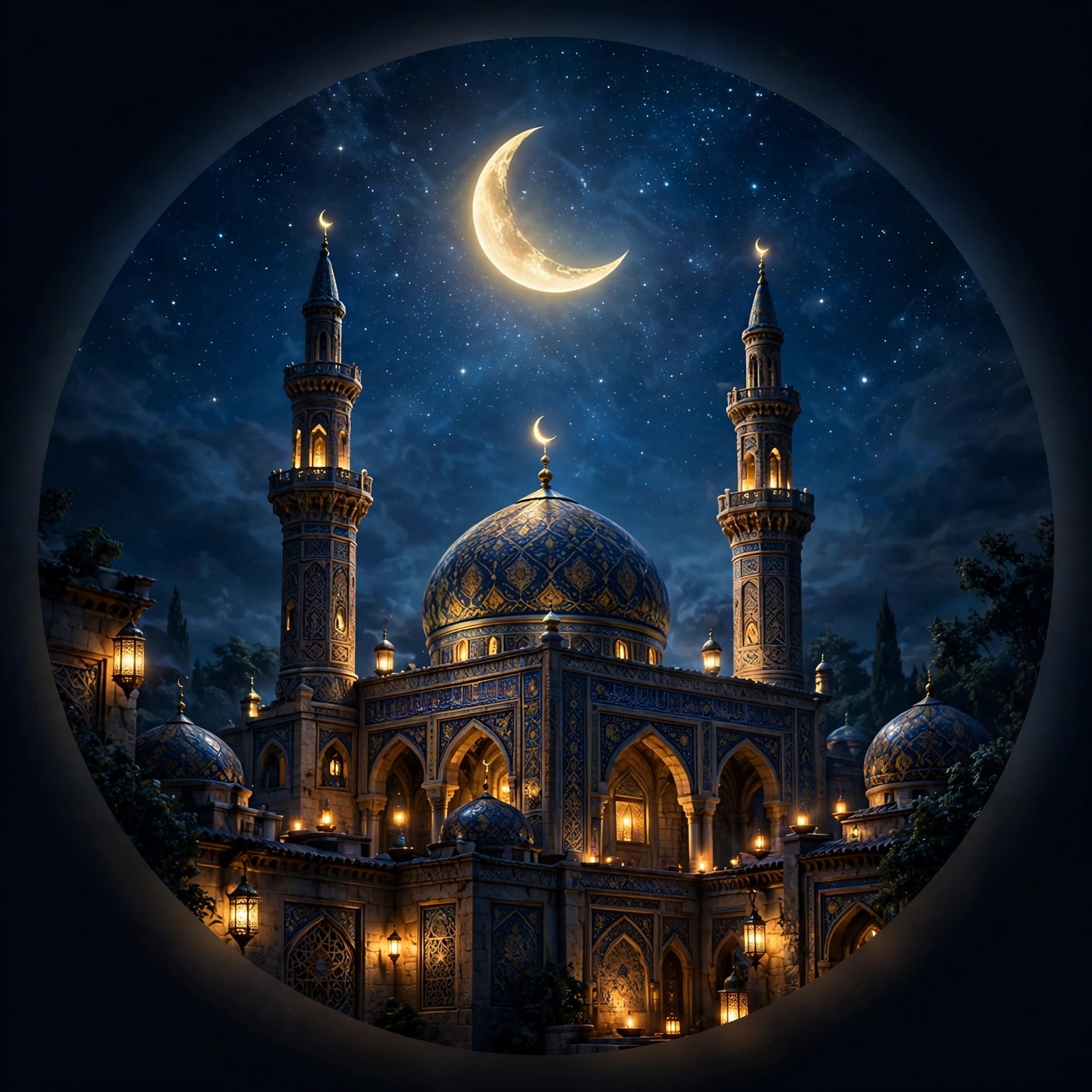 Midnight Crescent Mosque DP