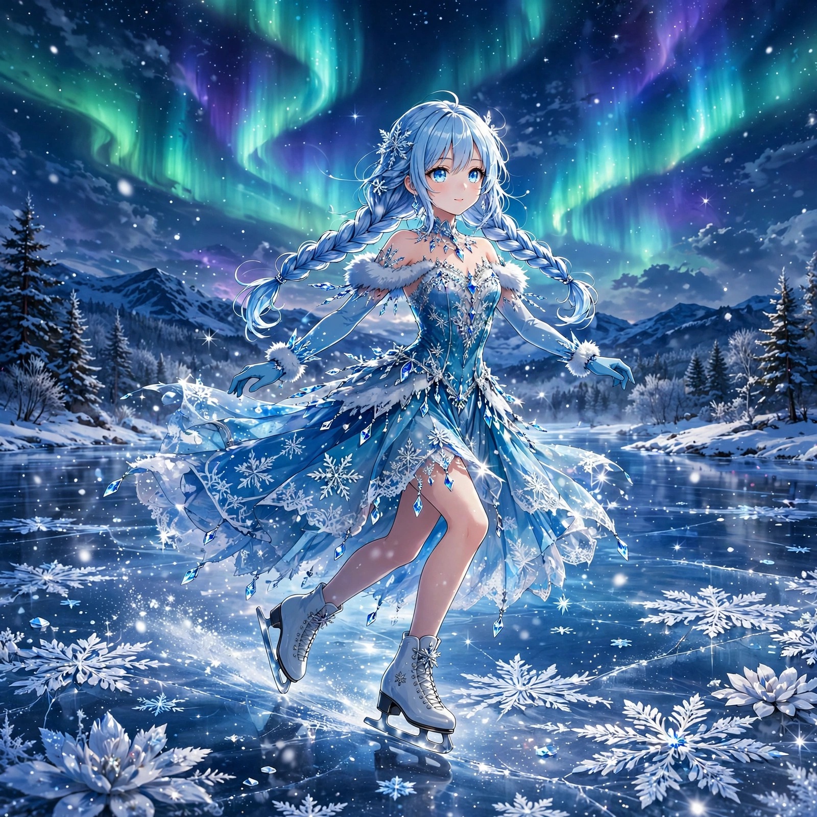 Frost Crystal Skater - Anime WhatsApp DP