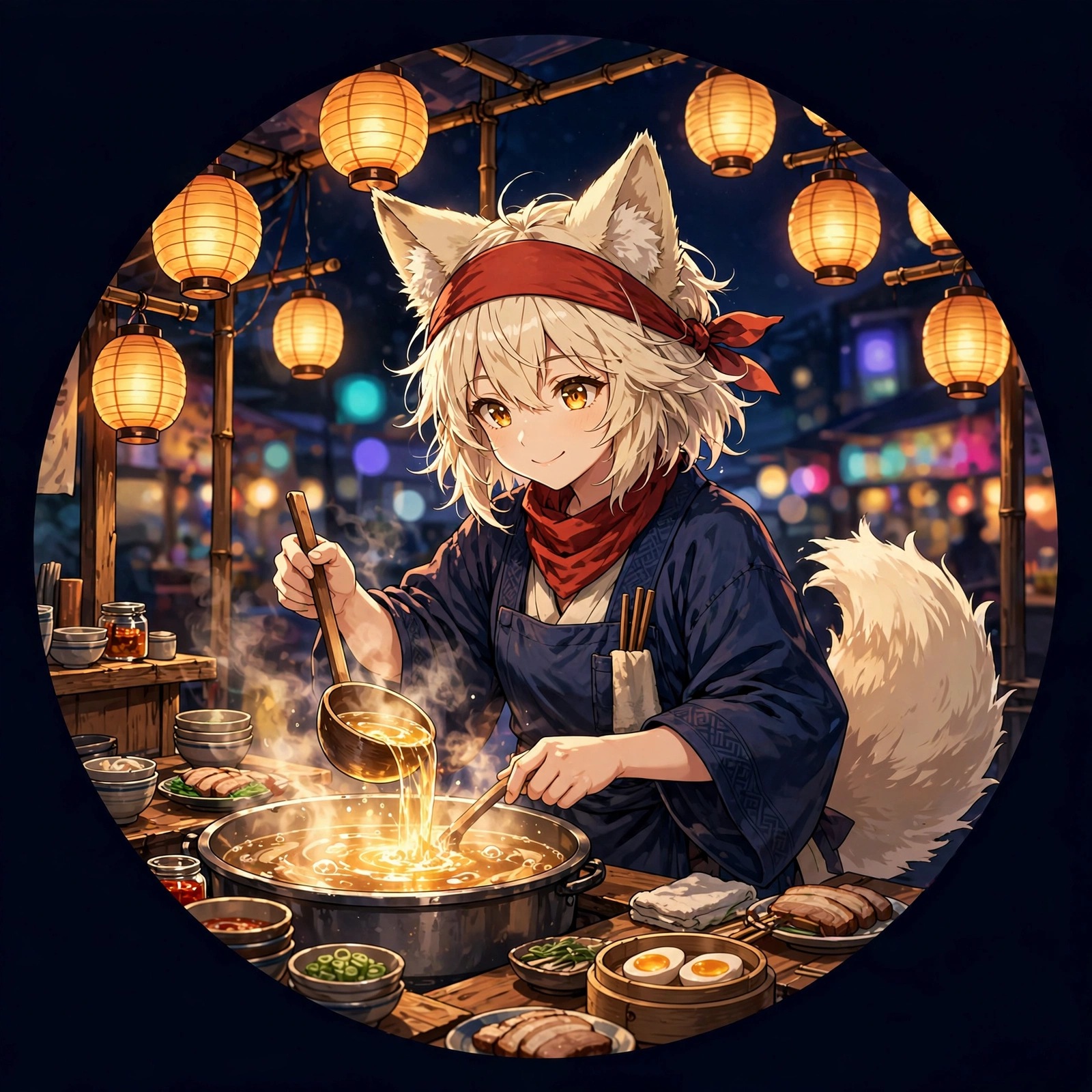 Fox Girl Ramen Stall - Anime WhatsApp DP