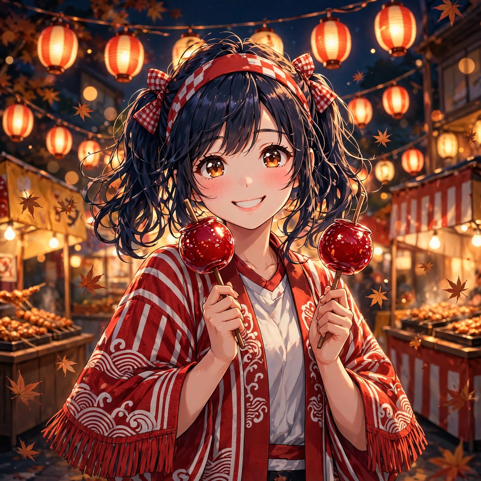 Candy Apple Festival Girl anime WhatsApp DP