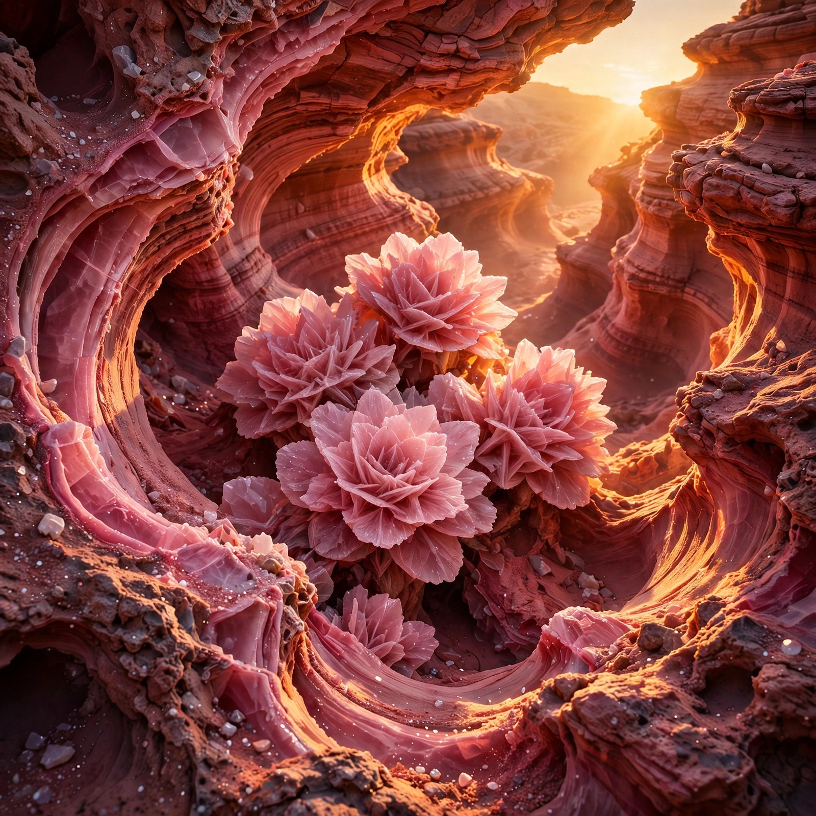 Rose Quartz Desert Rose Canyon Islamic Dp WhatsApp DP