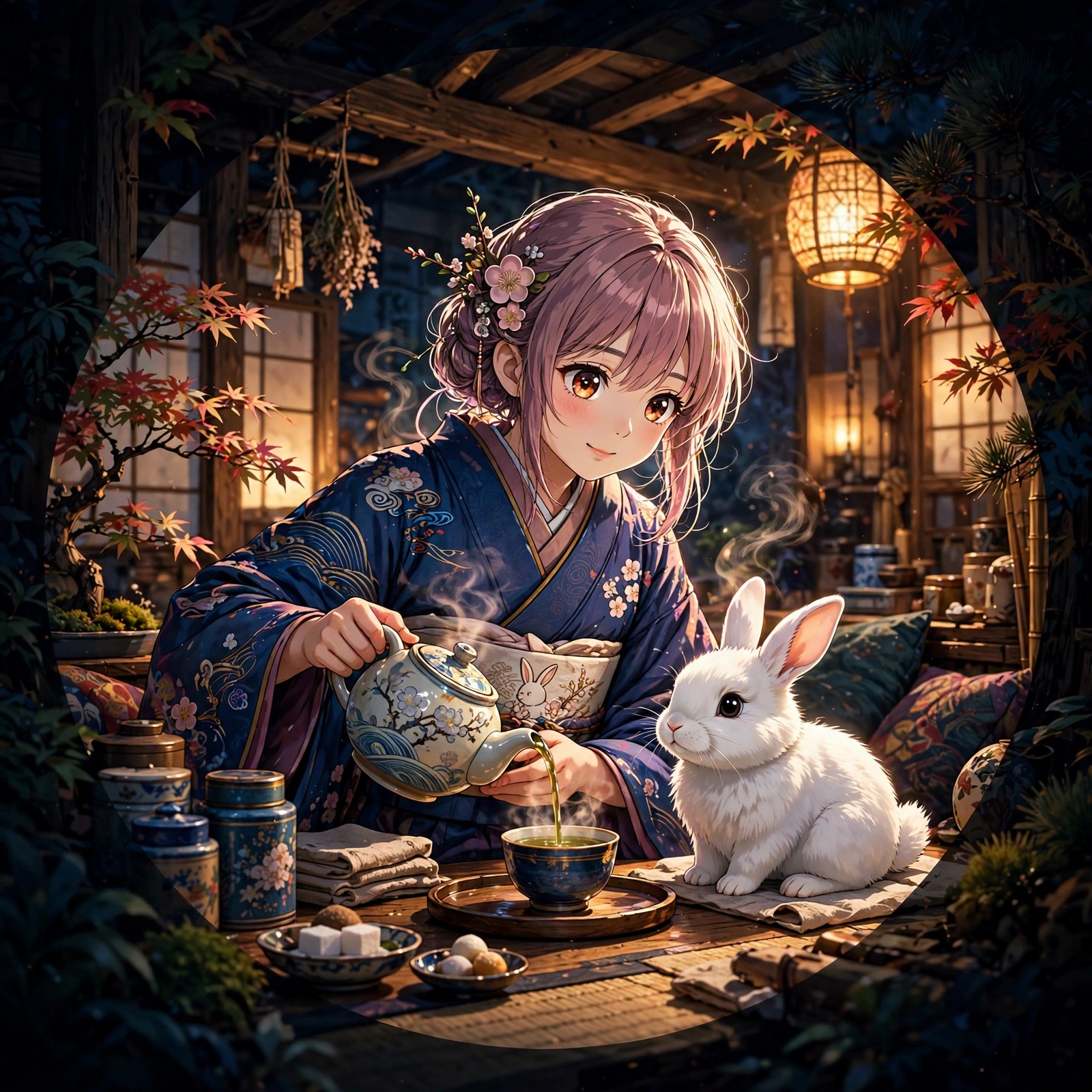 Snow Rabbit Tea House Girl