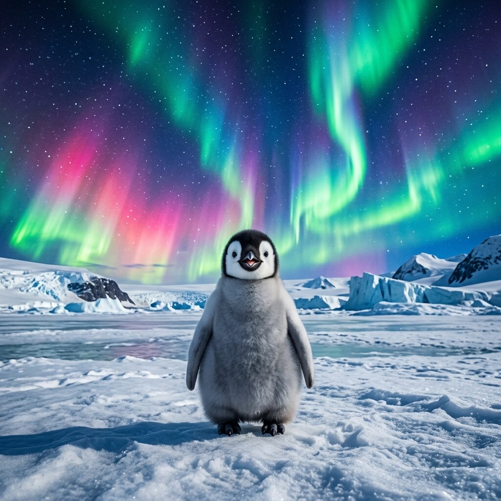 Aurora Penguin DP free HD WhatsApp profile picture