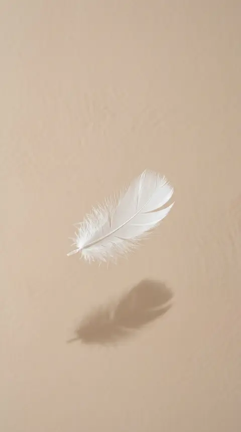 Beige Feather Wallpaper free HD mobile background