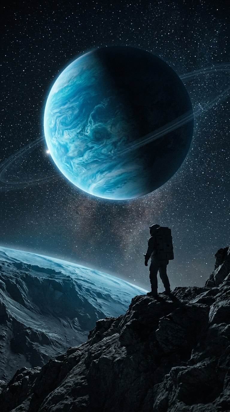 Blue Planet Space Wallpaper free HD mobile background