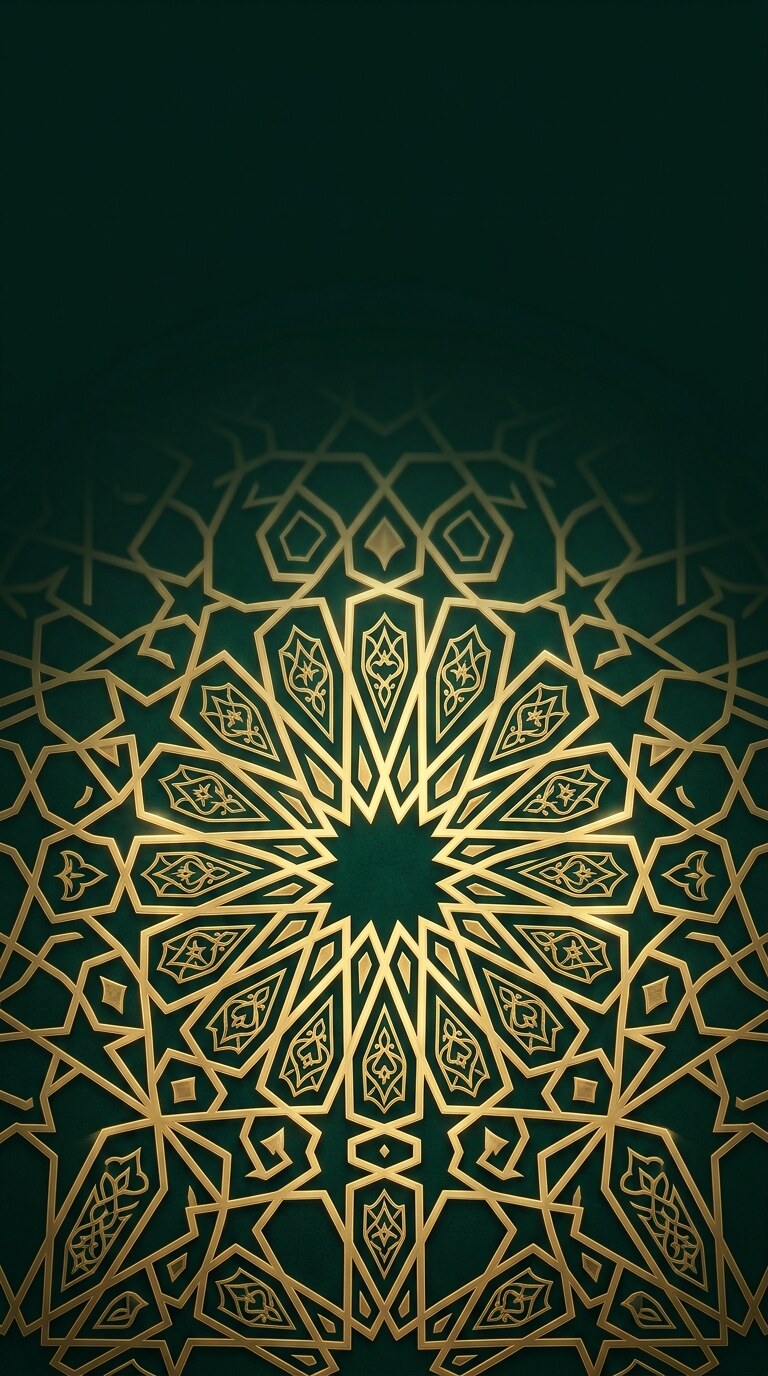 Golden Islamic Pattern Wallpaper free HD mobile background