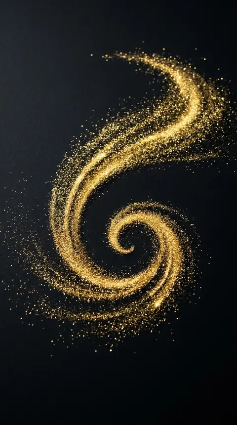Golden Spiral Dust Wallpaper free HD mobile background