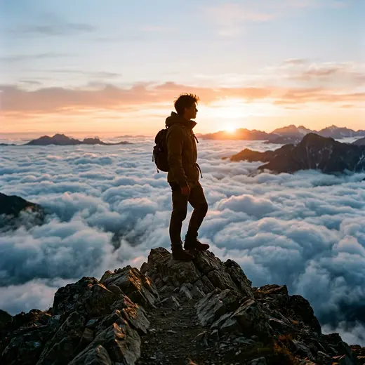 Mountain Cloud Adventurer DP free HD WhatsApp profile picture