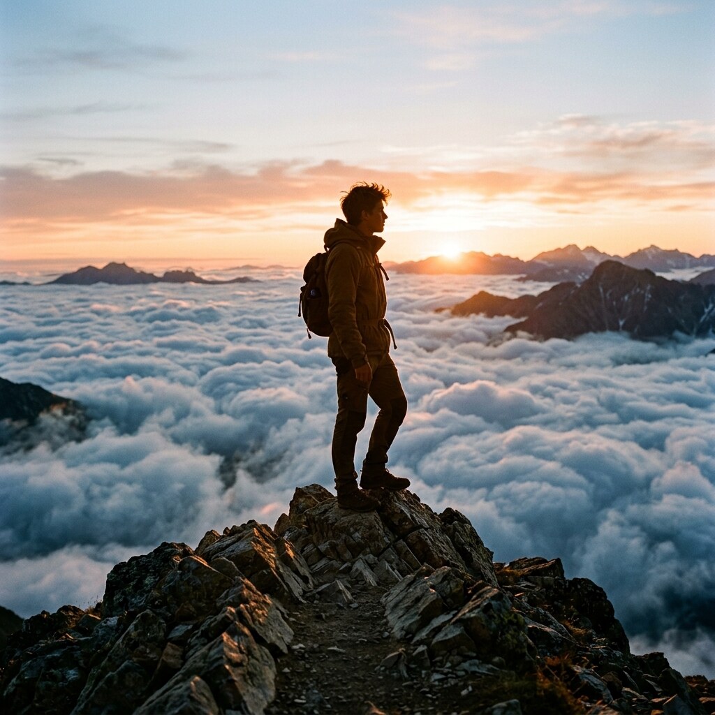 Mountain Cloud Adventurer DP free HD WhatsApp profile picture