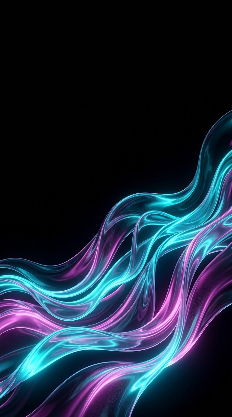 Neon Flow AMOLED Wallpaper free HD mobile background