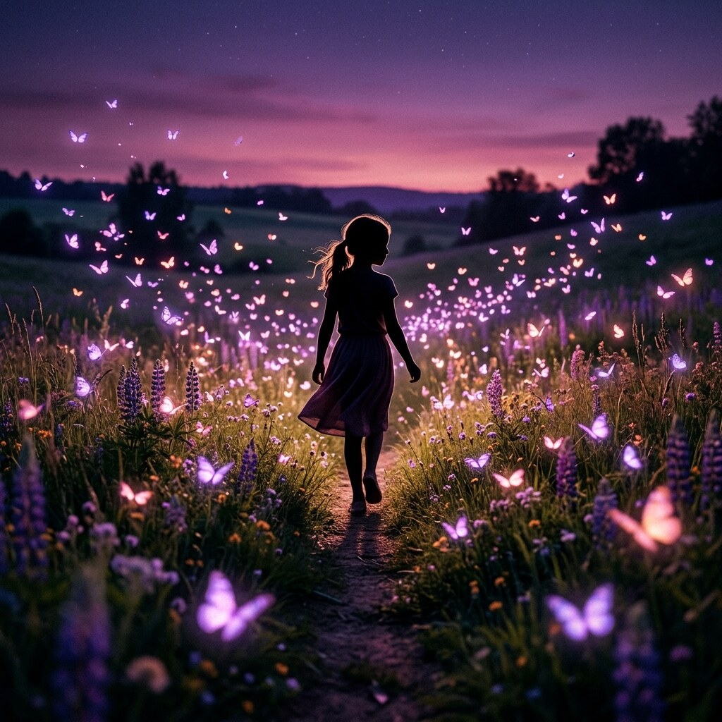 Purple Fantasy Field DP free HD WhatsApp profile picture