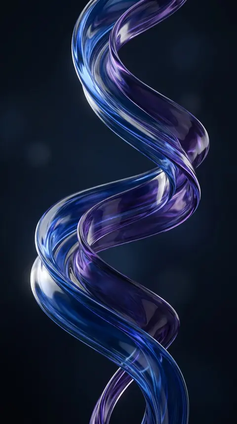 Purple Glass Ribbon Wallpaper free HD mobile background