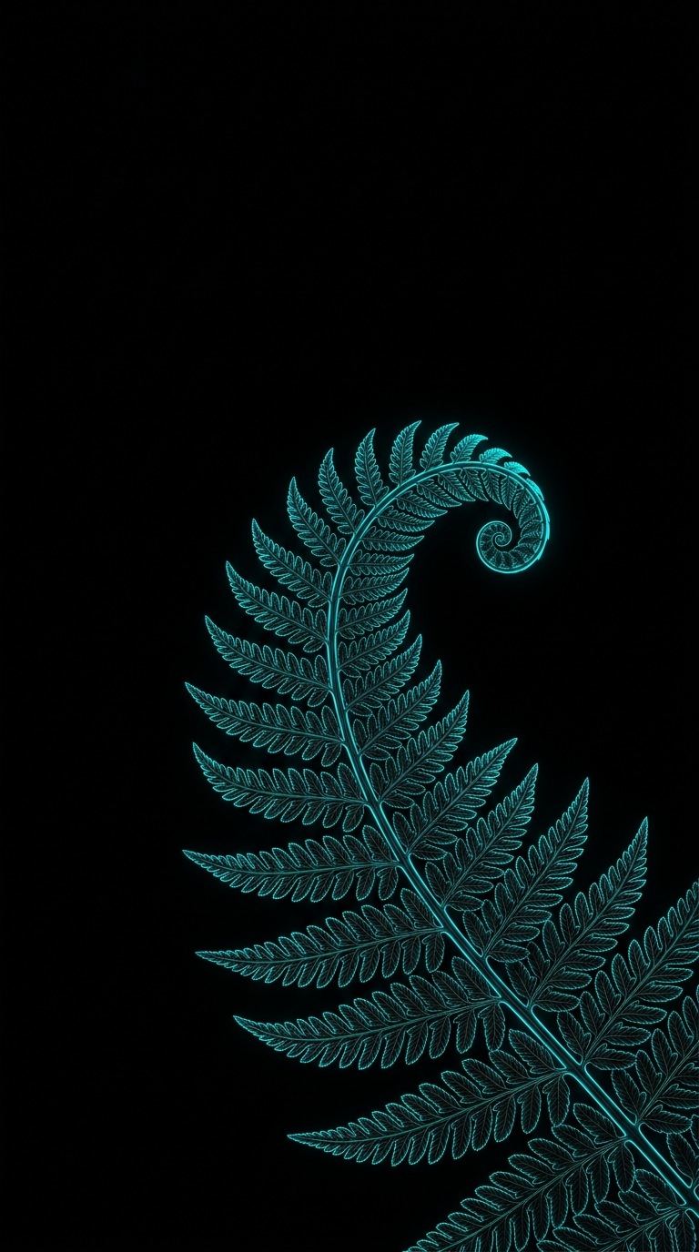 A delicate fern frond.