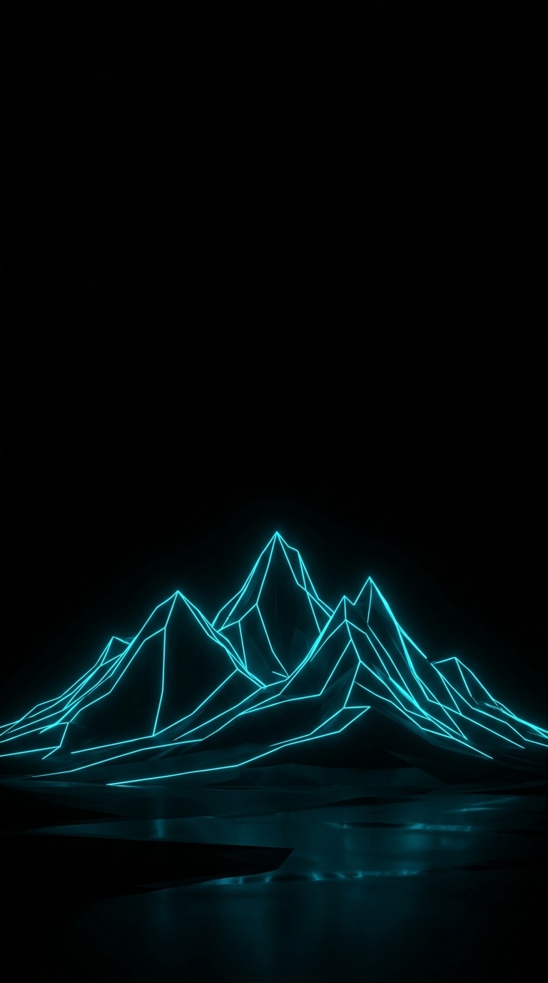 A minimal mountain outline.