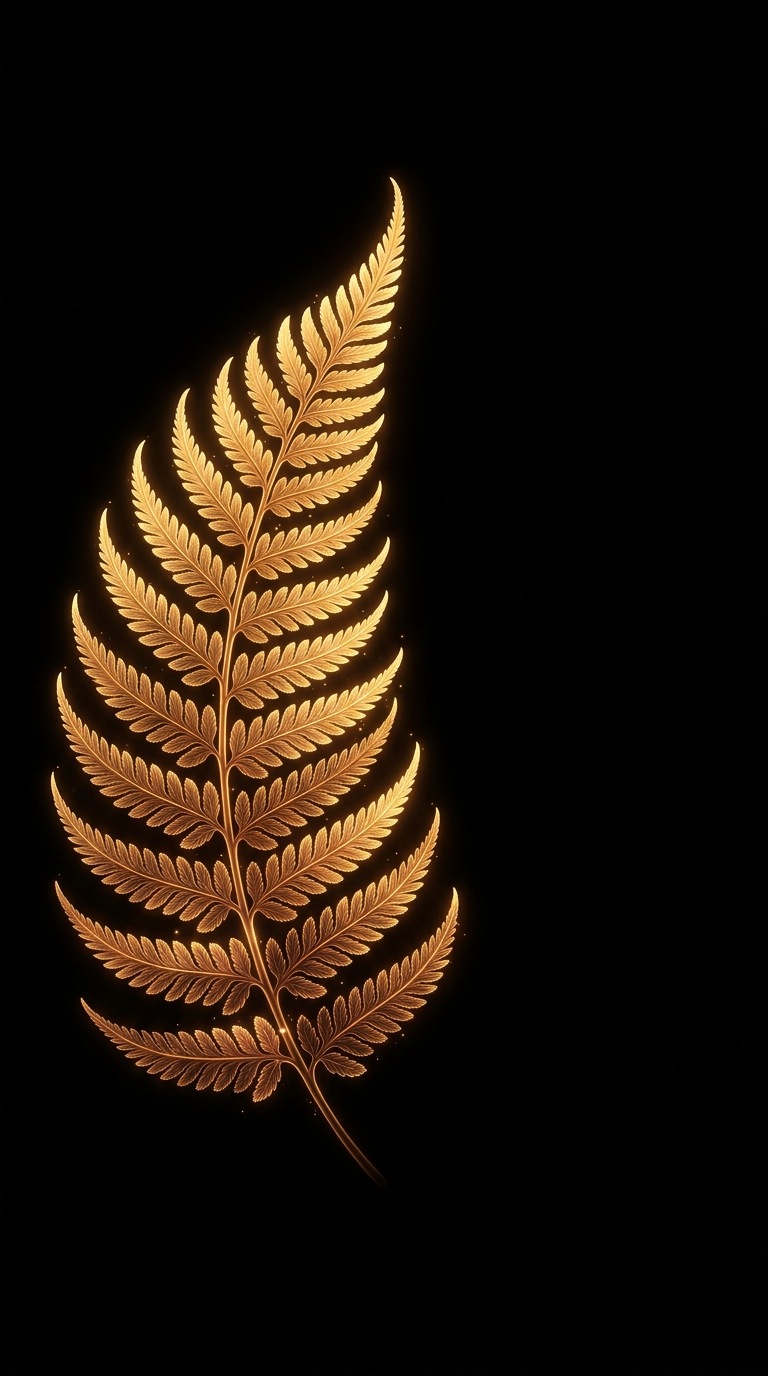 A delicate fern frond.