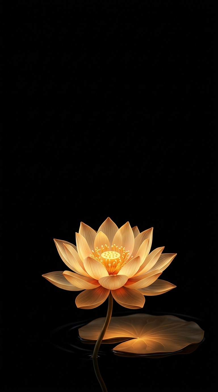 A delicate lotus blossom.