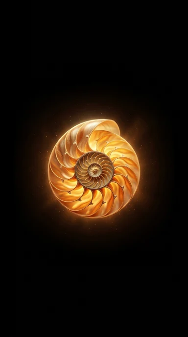 A radiant spiral shell.