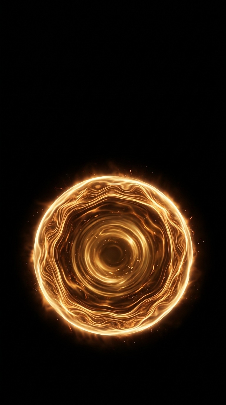 A rippling circular portal.
