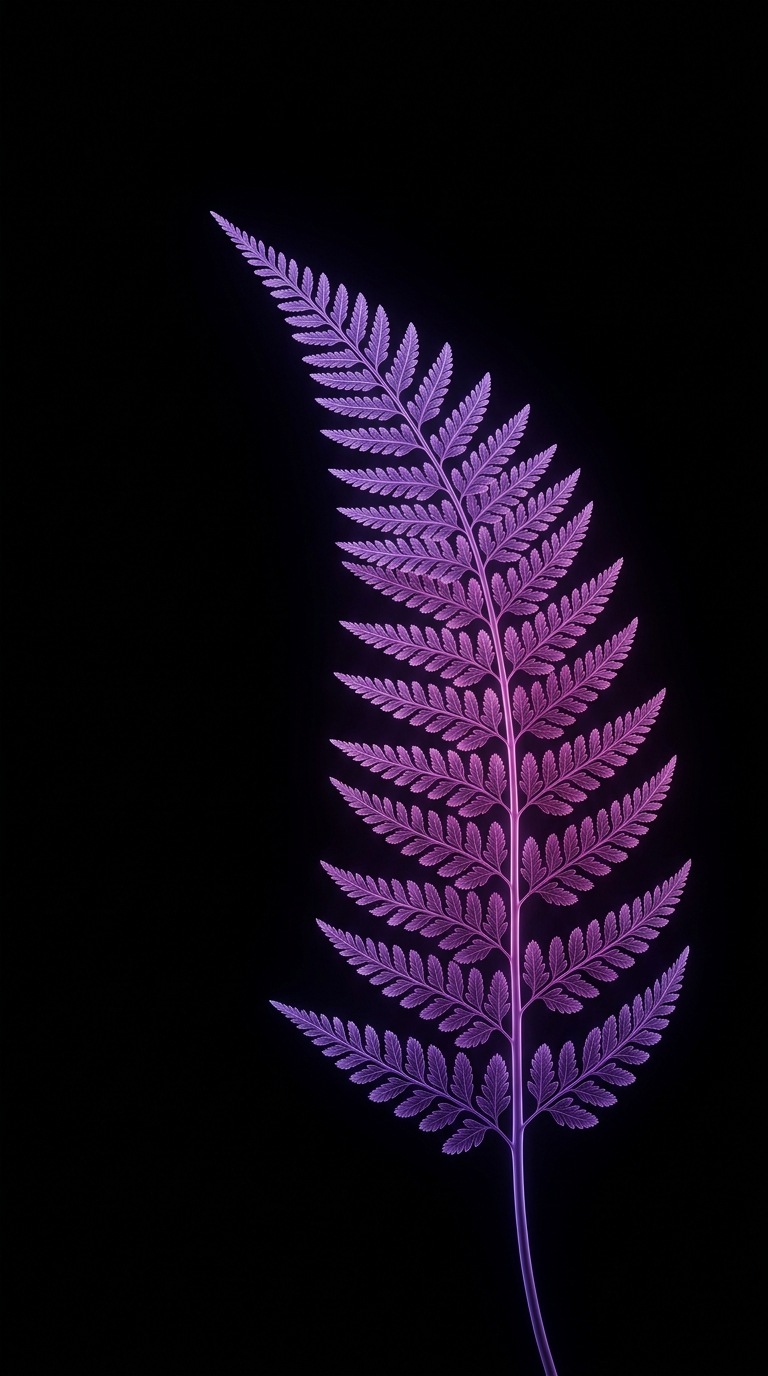 A delicate fern frond.