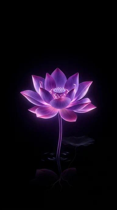 A delicate lotus blossom.