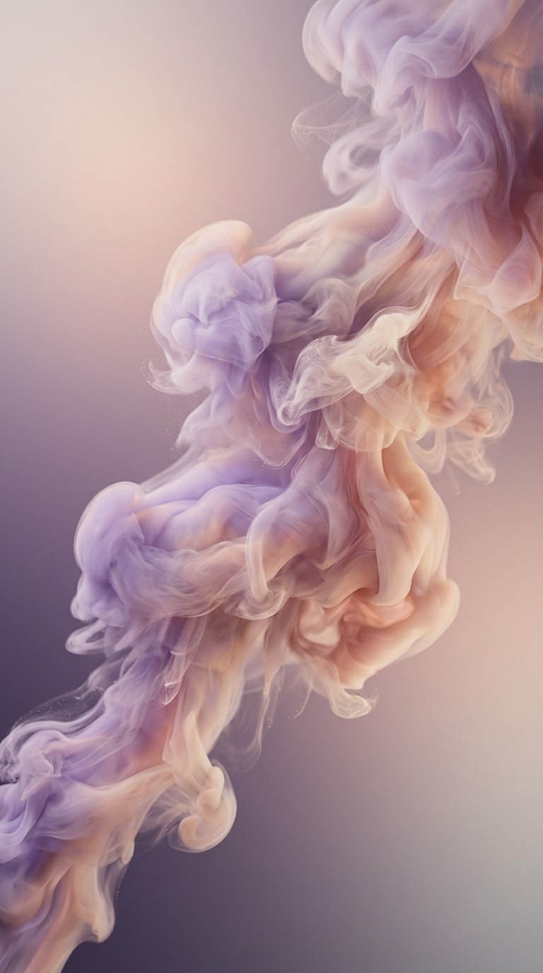 A cloud of soft colored smoke.