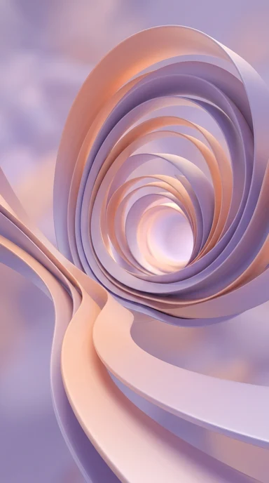 A curved ribbon tunnel.