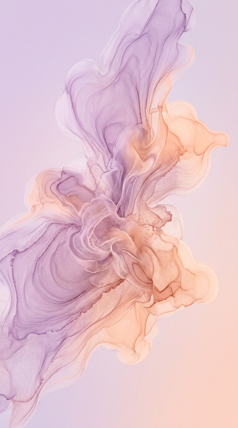 A flowing ink bloom.